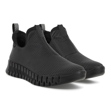 ECCO Sneaker Gruuv Slip On (z miękkiej skóry nappa) czarny damski